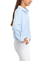 Girls 7-16 Long Sleeve Oxford Shirt