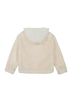 Girls 7-16 Mixed Media Sherpa Hoodie