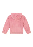 Girls 7-16 Minky Zip Front Hoodie