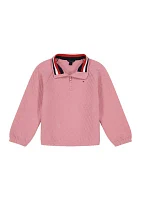 Girls 7-16 Quilted 1/4 Zip Pullover