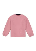 Girls 7-16 Quilted 1/4 Zip Pullover