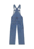 Girls 7-16 Wide Leg Denim Overalls