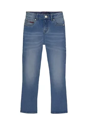 Girls 7-16 Mid Rise Flare Jeans