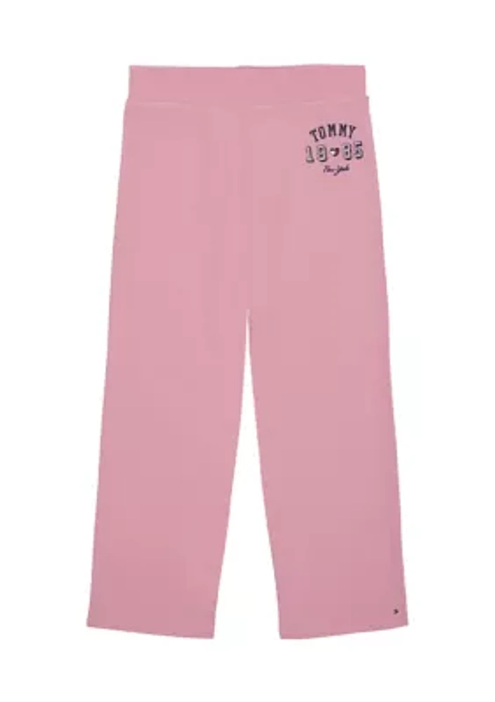 Girls 7-16 Wide Leg Fleece Pants