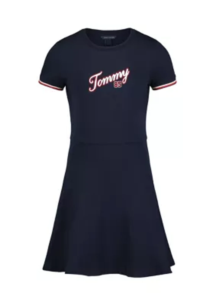 Girls 7-16 Paneled Jersey Play Dress