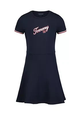 Girls 7-16 Paneled Jersey Play Dress