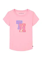 Girls 7-16 Interlocking Flip Sequin Graphic T-Shirt