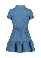 Girls 7-16 Denim Shirtdress