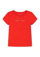 Girls 7-16 Classic Embroidered Logo T-Shirt