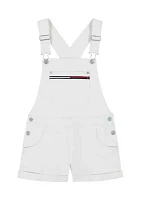 Girls 7-16 White Shortall