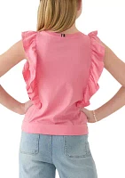Girls 7-16 Ruffle T-Shirt