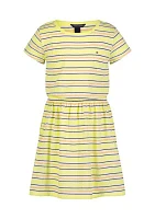 Girls 7-16 Striped T-Shirt Dress