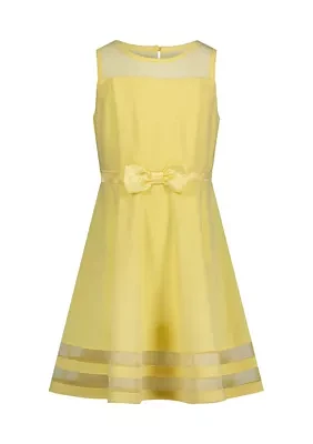 Girls 7-16 Illusion Mesh Dress