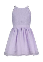 Girls 4-6x Lace and Chiffon Dress