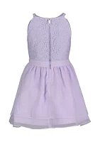 Girls 4-6x Lace and Chiffon Dress