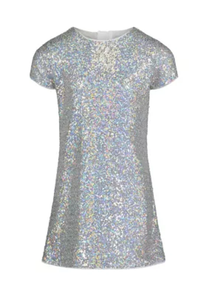 Girls 7-16 Sequin Shift Dress