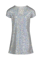 Girls 7-16 Sequin Shift Dress