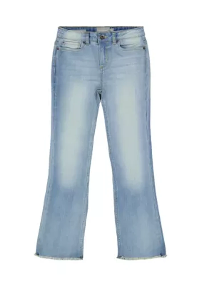 Girls 7-16 Mid Rise Flare Jeans