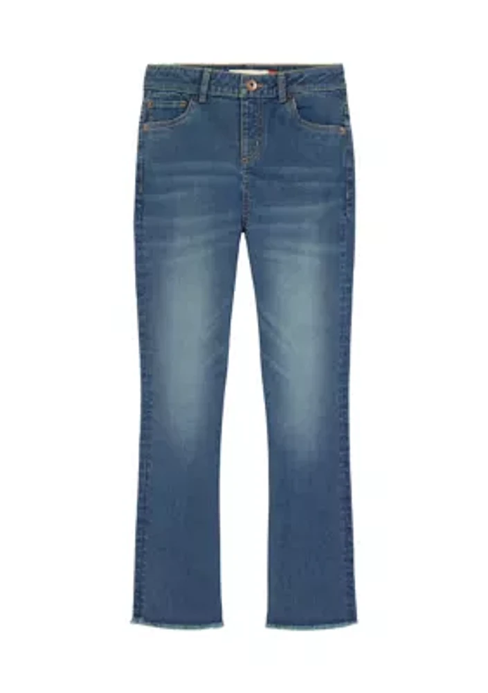 Girls 7-16 Mid Rise Flare Jeans