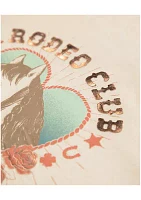 Girls 7-16 Short Sleeve Rodeo Club Graphic T-Shirt