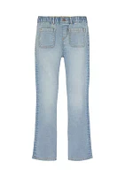 Girls 7-16 Patch Pocket Flare Jeans