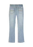 Girls 7-16 Patch Pocket Flare Jeans