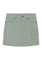 Girls 7-16 Twill Cargo Skirt