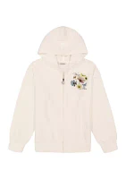 Girls 7-16 Pressed Floral Full Zip Hoodie