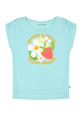 Girls 7-16 Short Sleeve Bloom and Grow Graphic T-Shirt