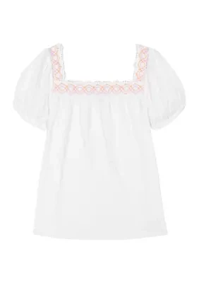 Girls 7-16 Crochet Top