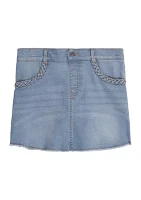 Girls 7-16 Denim Skort