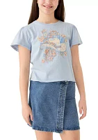 Girls 7-16 Short Sleeve Cowgirl Graphic T-Shirt