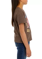 Girls 7-16 Western Rhinestone Boxy Graphic T-Shirt