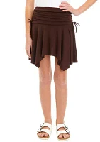 Girls 7-16 Solid Mini Skirt