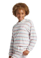 Girls 7-16 Terry Striped Hoodie