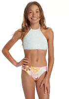 Girls 7-16 High Neck Bikini 2 Piece Swimsuit