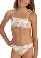 Girls 7-16 Reversible Bandeau Bikini Swimsuit