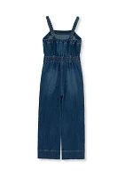 Girls 7-16 Denim Bootcut Jumpsuit