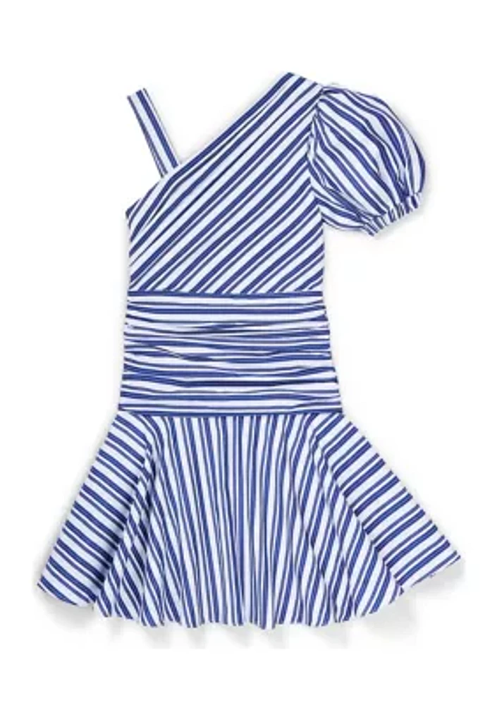 Boys 8-20 One Shoulder Striped Dress