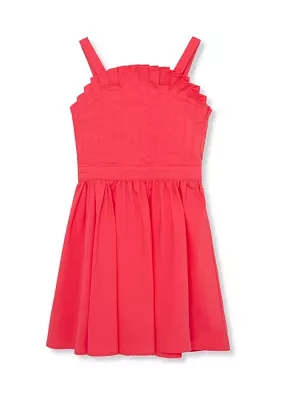 Girls 7-16 Gathered Waist Dress