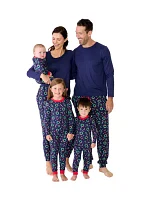 Unisex Big Kids Holiday Wreaths Pajama Set