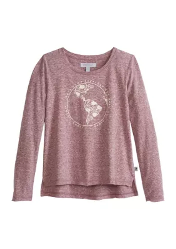 Girls 7-16 Long Sleeve Graphic T-Shirt