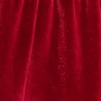 Girls 7-16 Tiered Velvet Dress