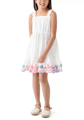 Girls 7-16 Embroidered Tank Dress