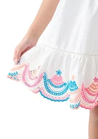 Girls 7-16 Embroidered Tank Dress