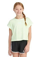 Girls 7-16 Short Sleeve Box Pigment Wash T-Shirt