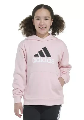 Girls 7-16 Long Sleeve Essential Hooded Graphic Pullover