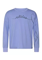 Girls 7-16 Long Sleeve Crew Neck Sweatshirt