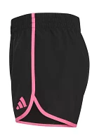 Girls 7-16 Elastic Waistband Woven Shorts with Binding