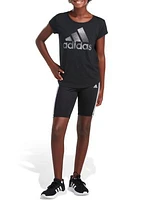 Girls 7-16 3 Stripe Bike Shorts